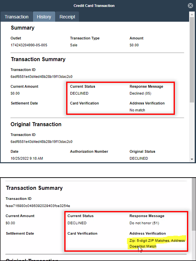Address Verification Services Billing Zip Codes Requirement FAQ